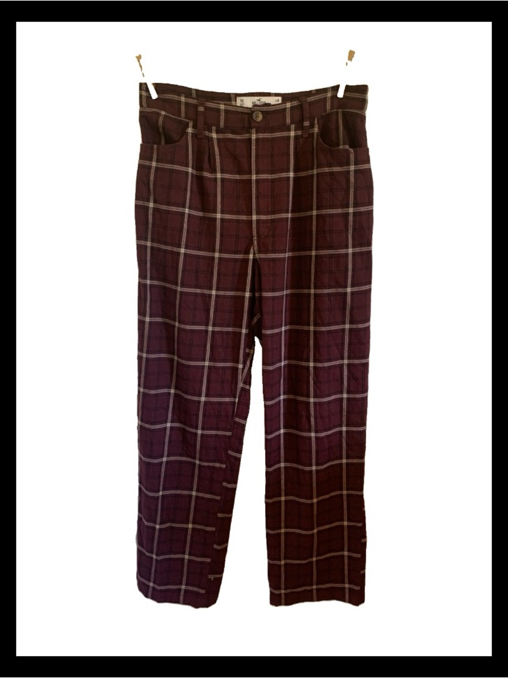 Hollister women’s plaid trousers